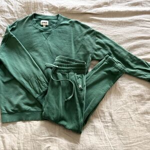 Pact Forest Green Sweatsuit